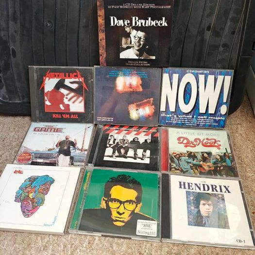 Job lot of CD'S and DVD'S U2 , Metallica, Hendrix