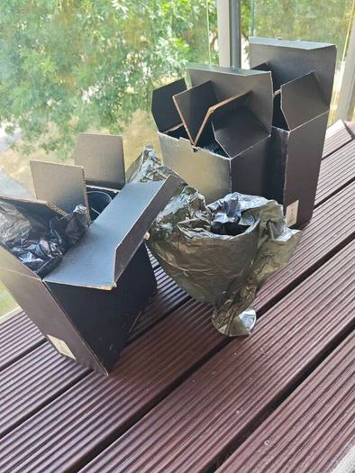 John Rocha Waterford Signature.  25cm Crystal Goblets. 3 Boxed Pairs, 6 Glasses. New, Unused