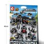 New City Police Series SWAT 8 In 3 City Police Truck Station Building Blocks Bricks Robot Aircraft sets toys Similar to Lego Image 5