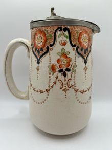 1920s pitcher with pewter lid