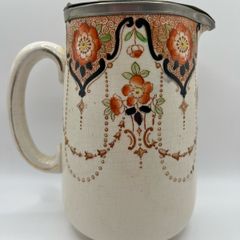 1920s pitcher with pewter lid