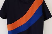 Navy 3 Colour Top, Size 12
