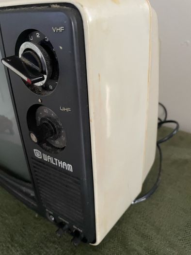 Vintage Walthams Portable Black and White TV