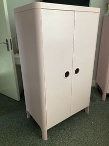Two Kids Pink Ikea Busunge Wardrobes