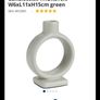JYSK porcelin candlestick holder green Image 3