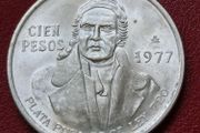 1977  Mexico 100 Pesos Silver Coin