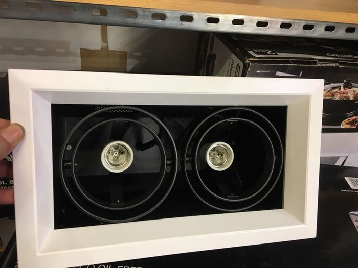 Recessed Display Lights with Par 30 LED Bulbs
