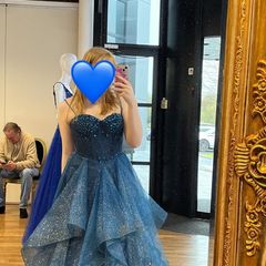 Midnight Blue Hollywood ballroom style dress