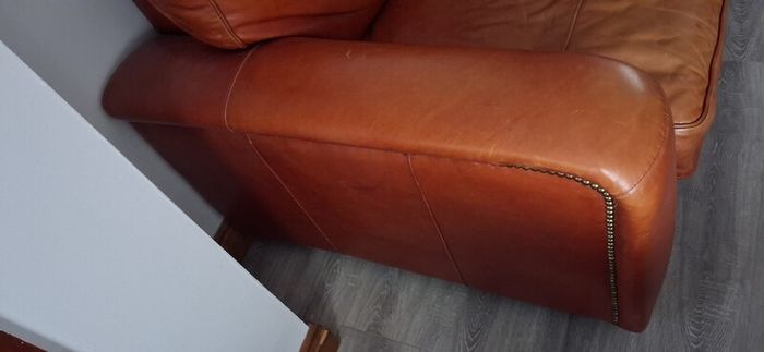 Leather couch / sofa
