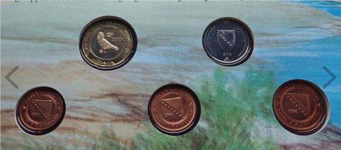Bosnia and Herzegovina vintage original coins set unc