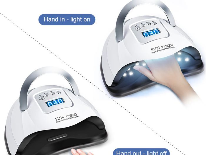114W SUN X7 MAX UV LED Lamp for Manicure Nail Lamps Nail Dryer for Curing UV Gel Nail Tools With Sensor LCD Display