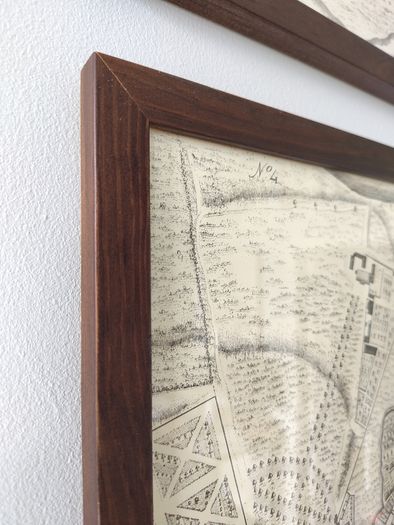 Framed reprocuction John Rocque maps