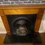 Fireplace solid wood with iron surround Image 2