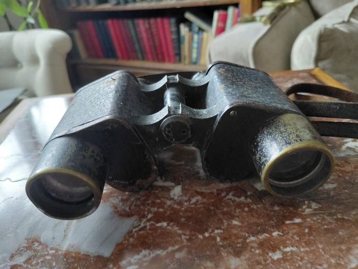 Vintage military field binoculars