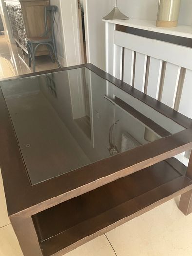 Large Crate & Barrell Solid Wood Coffee Table