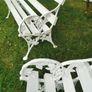 2 garden benches with heavy victorian cast iron ends Image 5