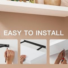 2 White Floating Shelves