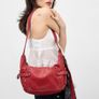 URBAN OUTFITTERS BDG Reggie Scarf Red Faux Leather Sling Bag! Image 2