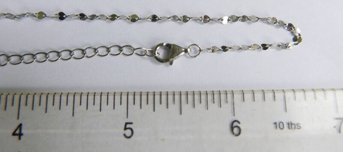 Vintage 925 Sterling Silver Butterfly Women's Pendant Necklace length 14" - 2g