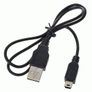 New Hi Speed 2.0 USB Cable Lead A To Mini USB B 5 PIN Black Adapter #131 Image 2