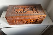 Vintage African carved box