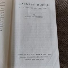 Charles Dickens Barnaby Rudge hardback in good used condition circa 1960's FREE STANDARD POSTAGE INCLUDED