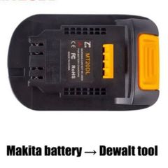 Battery Converter Adapter For Makita 18V Bl1830 Bl1860 Bl1815 Convert To Dewalt 18V 20V DCB200 Li-Ion Battery
