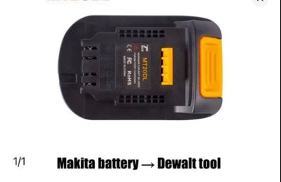 Battery Converter Adapter For Makita 18V Bl1830 Bl1860 Bl1815 Convert To Dewalt 18V 20V DCB200 Li-Ion Battery