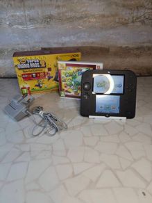 Nintendo 2DS Console New Super Mario Bros 2, Charger + Stylus, Tested, Mint Game