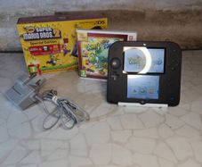 Nintendo 2DS Console New Super Mario Bros 2, Charger + Stylus, Tested, Mint Game