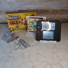 Nintendo 2DS Console New Super Mario Bros 2, Charger + Stylus, Tested, Mint Game