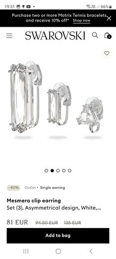 Swarovski earrings