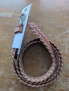 Zara Braided Leather Belt
