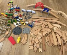 Wooden Train Track, bridges and more