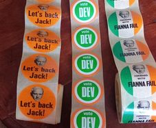 Old Fianna Fail stickers