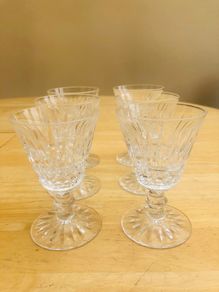 Vintage Waterford Crystal Tramore Desert Wine Glasses