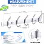 Coat Racks for Wall -Stainless Steel Coat Hooks (2 Pack) - Heavy Duty Coat Hooks Wall Mounted Image 2
