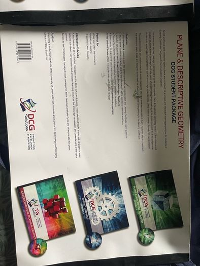 books - 2 DCG solutions books (Applied graphics + plane and descriptive geometry)