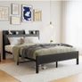 King Size Bed Frame with Wooden Storage Image 6