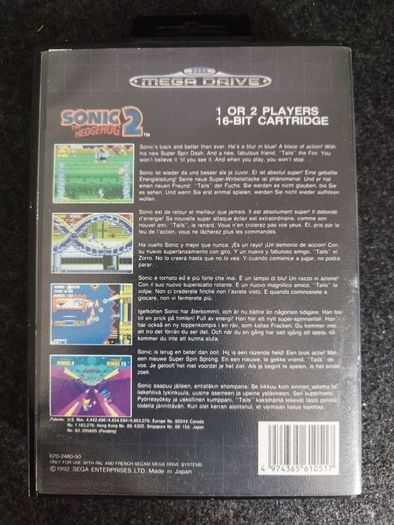 Sonic the hedgehog 2. Sega Megadrive