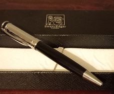 Steel & Chrome Luxury Pen by Swan & Edgar London