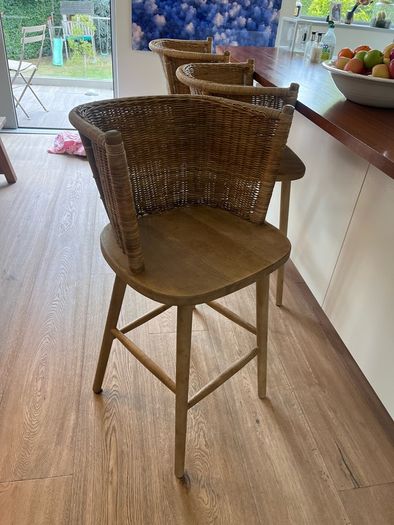 Rattan Kitchen Island Stools