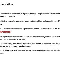 Voice Translations languages