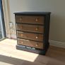 Rustic 4 Drawer Solid Wood Chest of Drawers Image 4