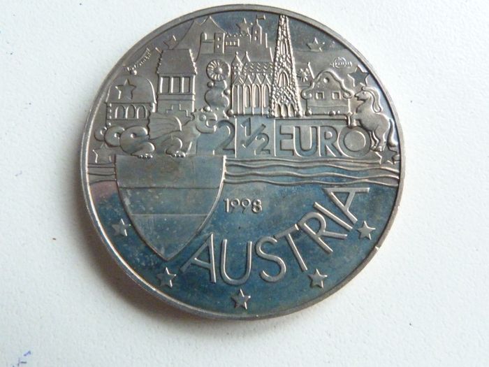 Unusual Austrian euro coin
