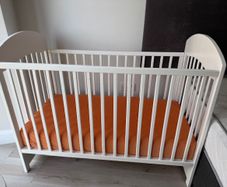 Chicco Wooden Baby Cot and Mattress in Excellent Condition