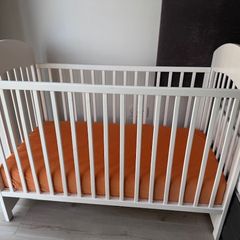 Chicco Wooden Baby Cot and Mattress in Excellent Condition