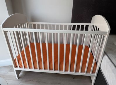 Chicco Wooden Baby Cot and Mattress in Excellent Condition