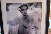 Large framed print of Marlene Dietrich, D18