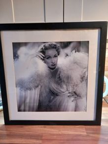 Large framed print of Marlene Dietrich, D18